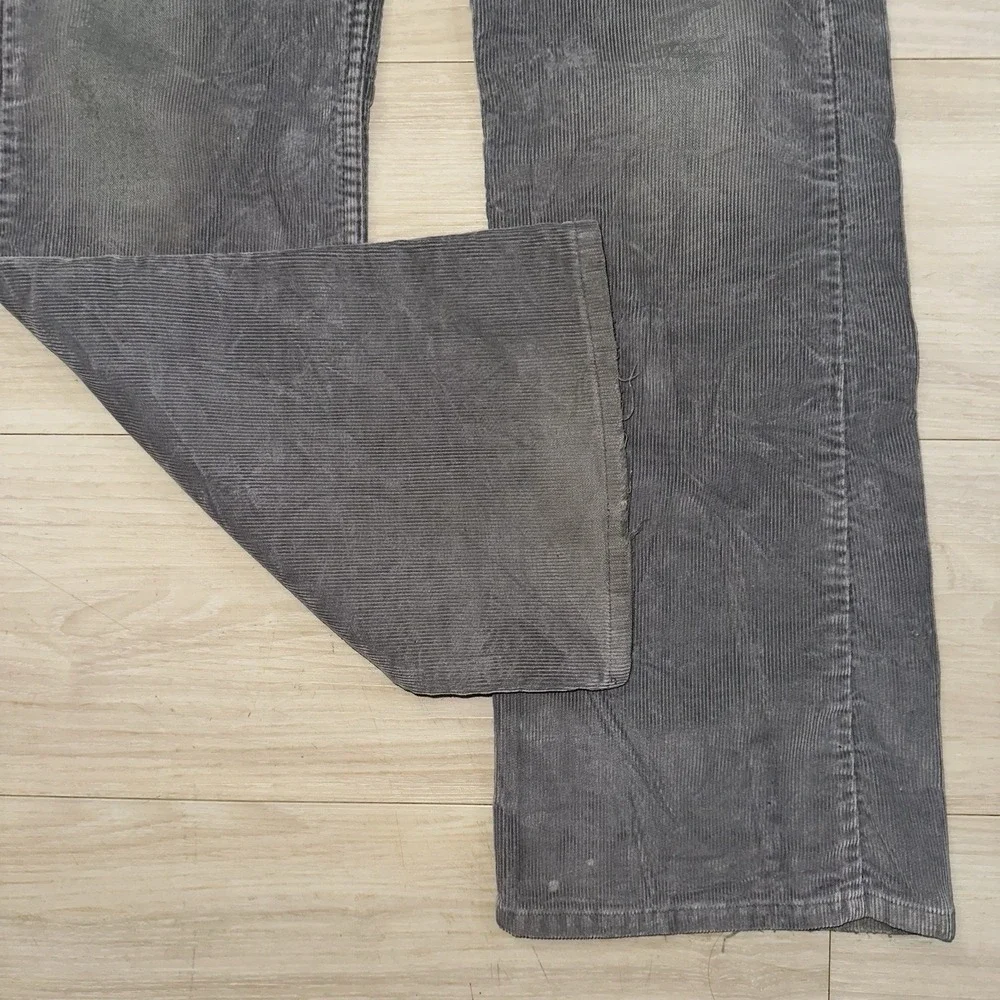 Vintage Levi's 517 Corduroy Bootcut Pants 30x32 Gray 80s Boot‎ Cut Western Rodeo